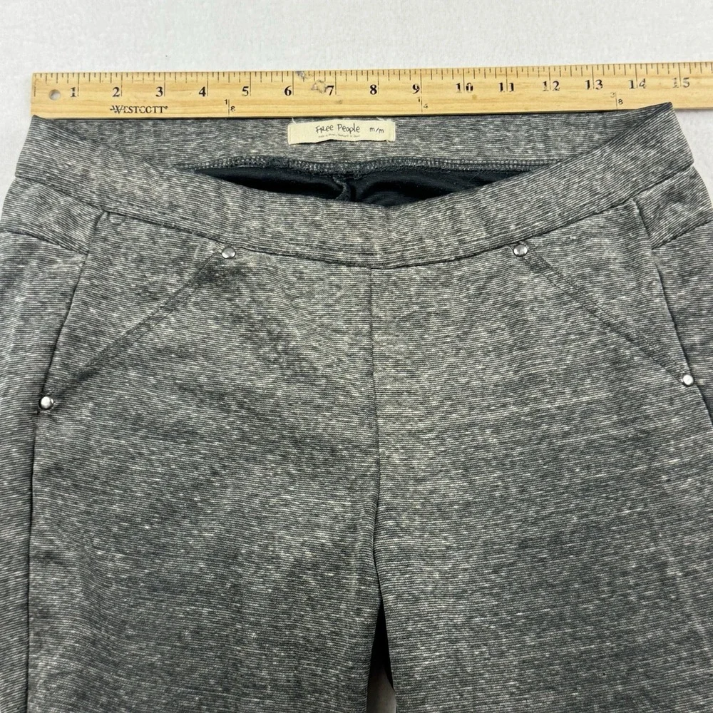 Free‎ People Pants Flare Women Size Medium Gray Mid Rise (30x28)